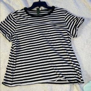 Black and white striped shirt